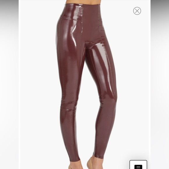 SPANX Pants - Spanx- Faux Leather Patent Leggings